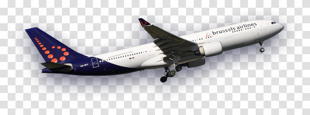 Brussels Airlines Plane, Airplane, Aircraft, Vehicle, Transportation Transparent Png