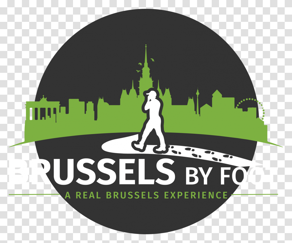 Brussels By Foot Logo 03 Illustration, Pedestrian, Sport, Poster, Light Transparent Png