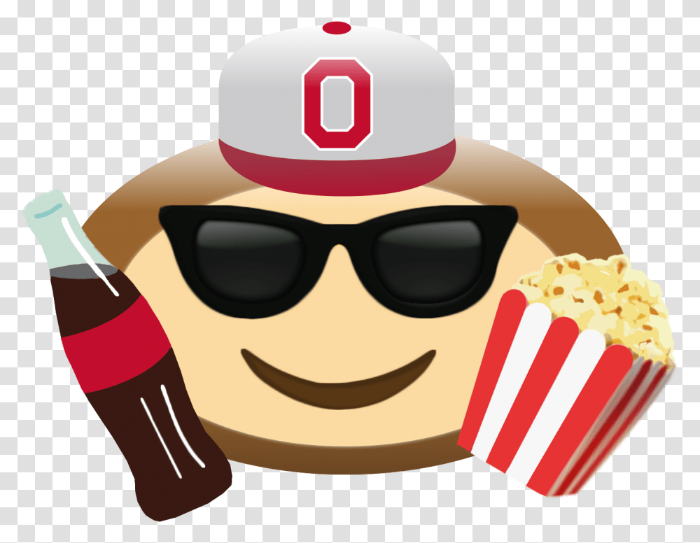 Brutus Buckeye Eating Popcorn, Sunglasses, Accessories, Accessory, Food Transparent Png