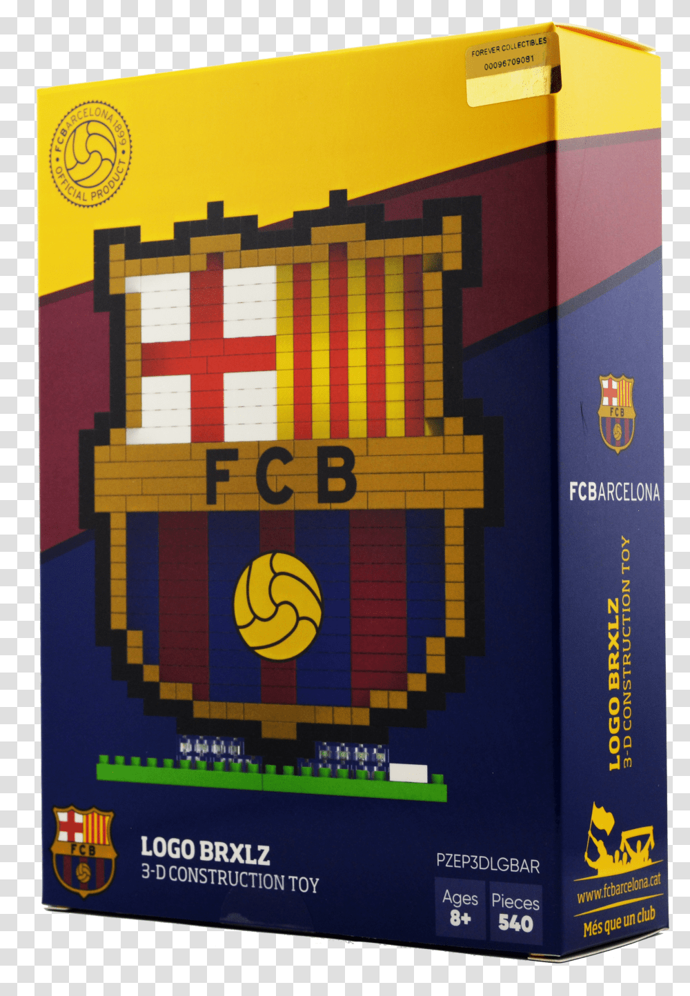 Brxlz Barcelona Fc Team Logo 3d Construction Toy Fc Barcelona Transparent Png