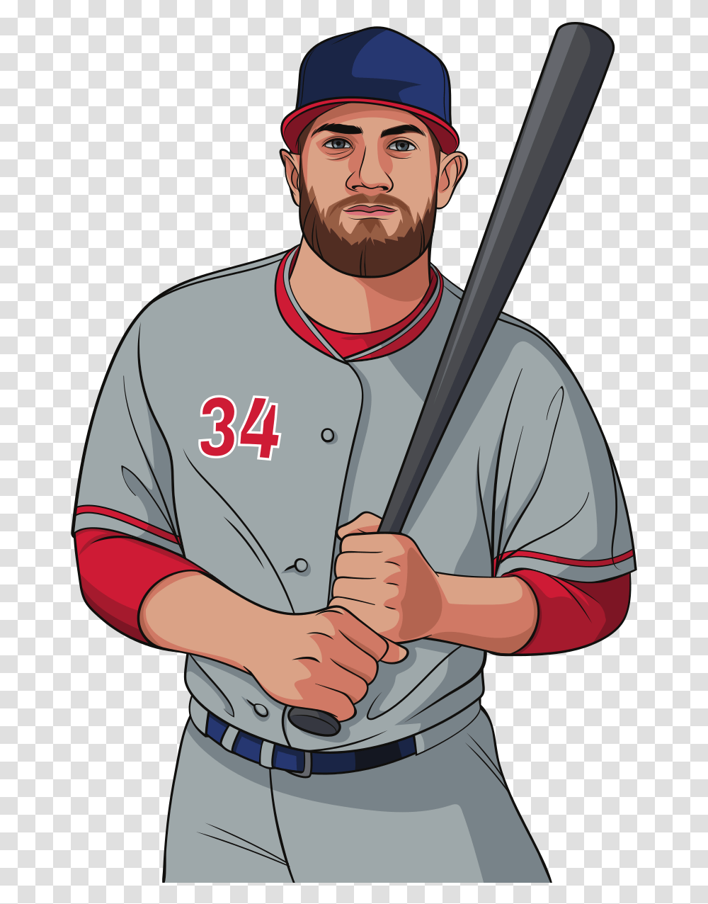 Bryce Harper Epic Player Tokens Opensea Baseball Player, Person, People, Team Sport, Athlete Transparent Png