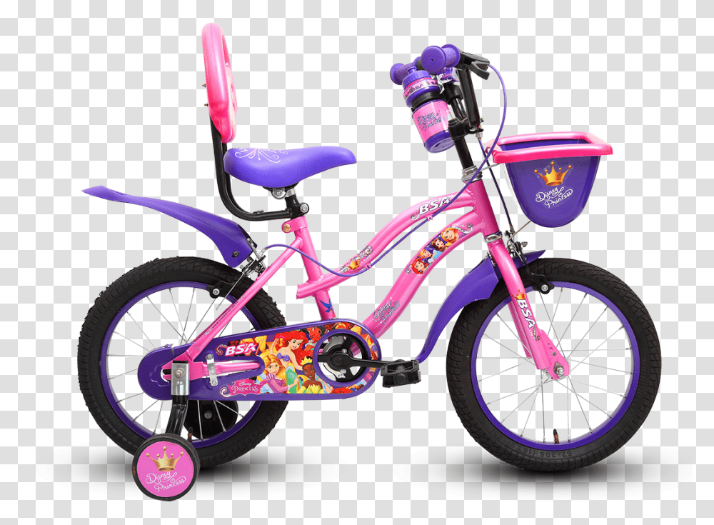 Bsa Disney Princess Cycle Princess Cycle For Girls, Wheel, Machine, Bicycle, Vehicle Transparent Png