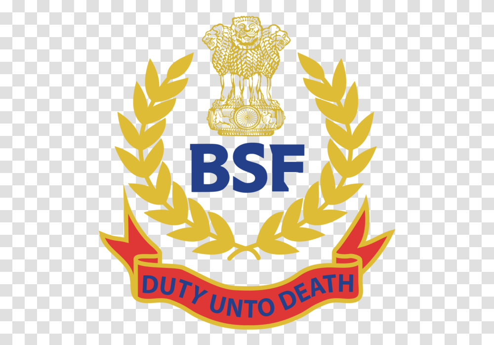 Bsf Logo Image Free Download Searchpng Border Security Force Bsf, Trademark, Emblem, Badge Transparent Png