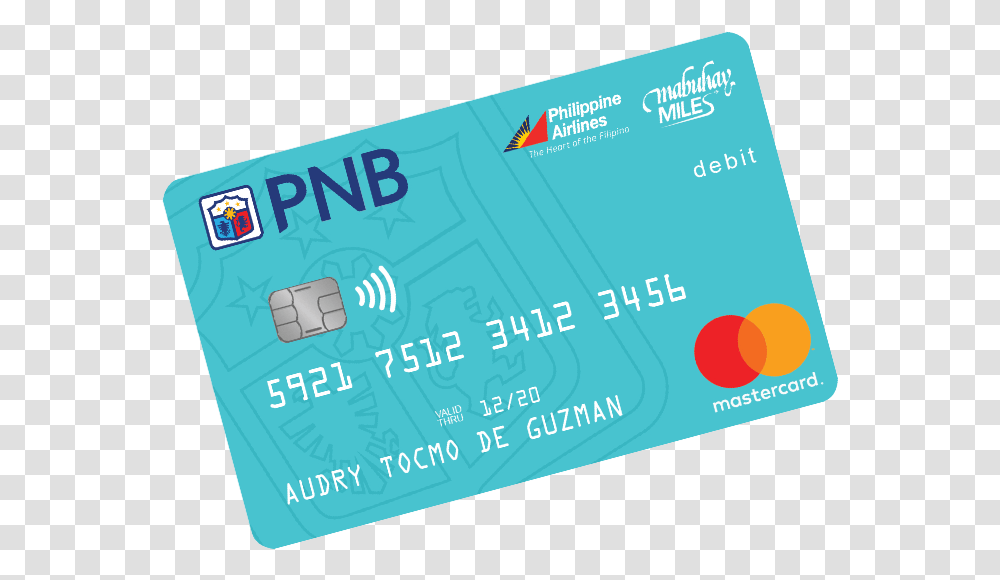 Bsp Visa Debit Card Application Form Pnb Mabuhay Miles Debit Card, Credit Card, Business Card, Paper Transparent Png