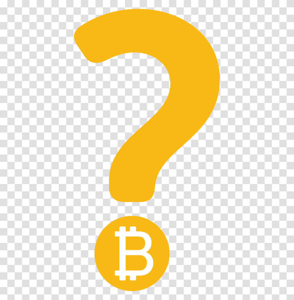 Btc Question Mark Bitcoin With A Question Mark, Logo, Trademark Transparent Png