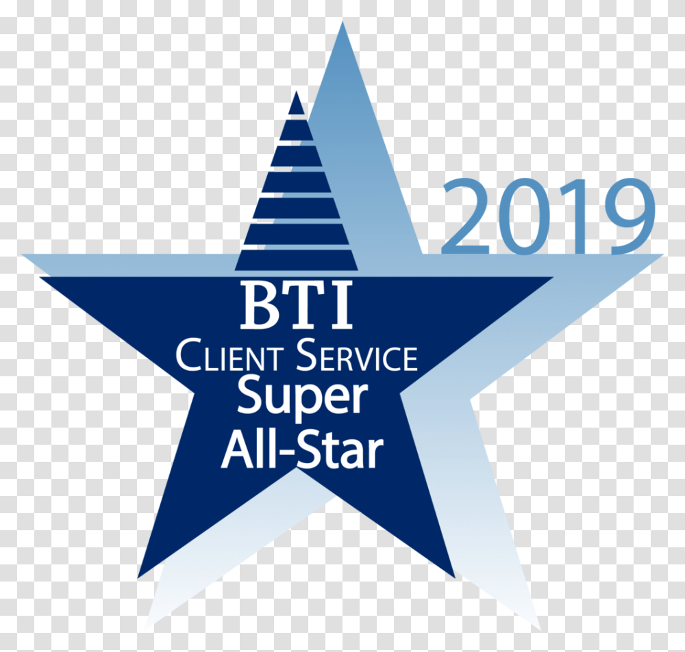 Bti Client Service Super All Star 2019 Triangle, Star Symbol Transparent Png