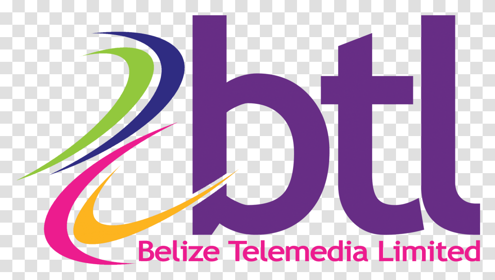 Btl Logo Belize Telemedia Limited Logo, Word, Alphabet, Purple Transparent Png