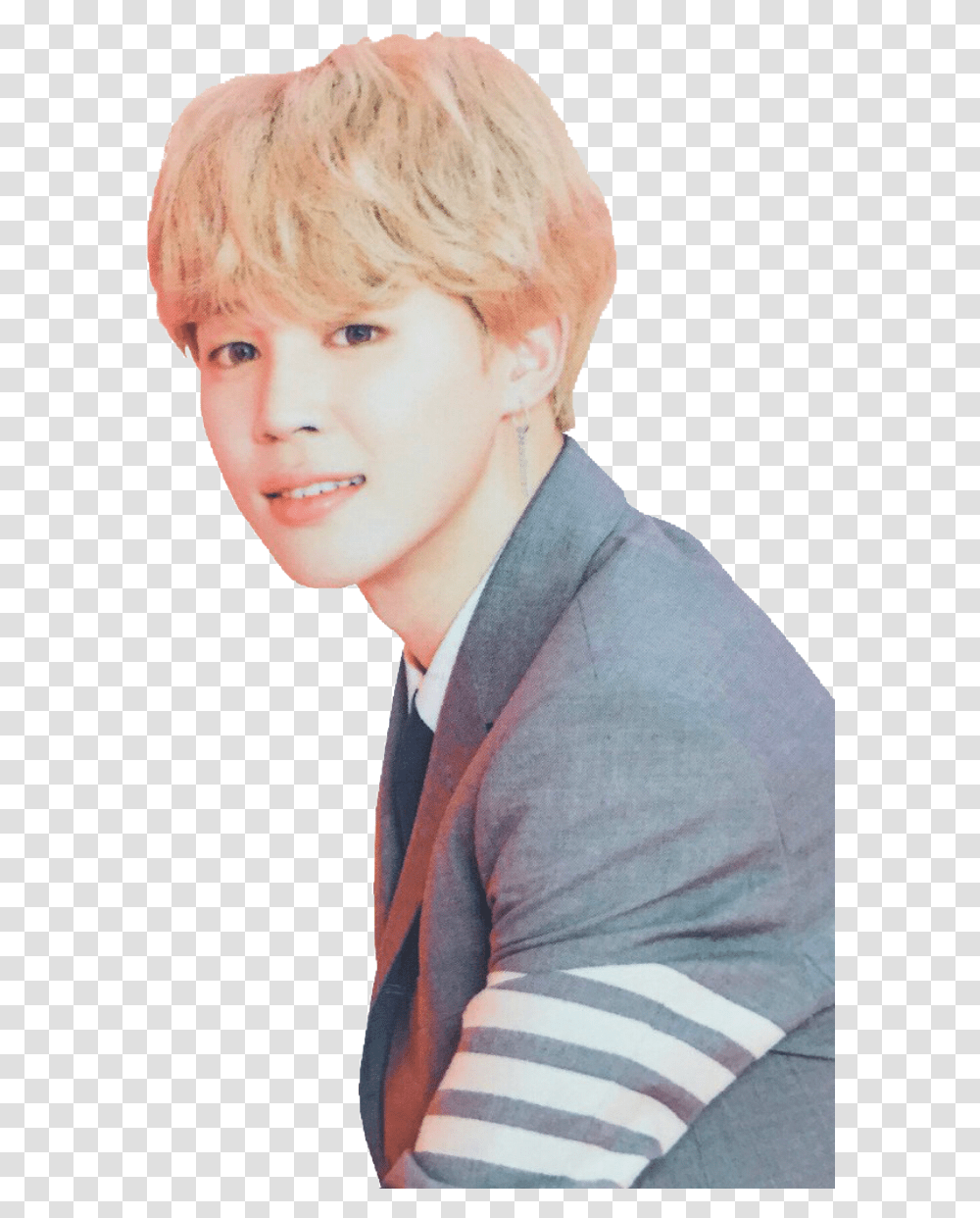 Bts 4th Muster Mini Photocard Jimin Scan, Person, Face, Tie, Accessories Transparent Png