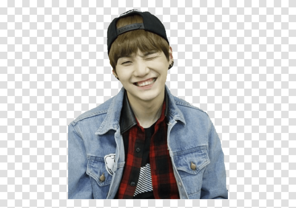 Bts And Suga Bts Image Bts Winking, Face, Person, Pants Transparent Png