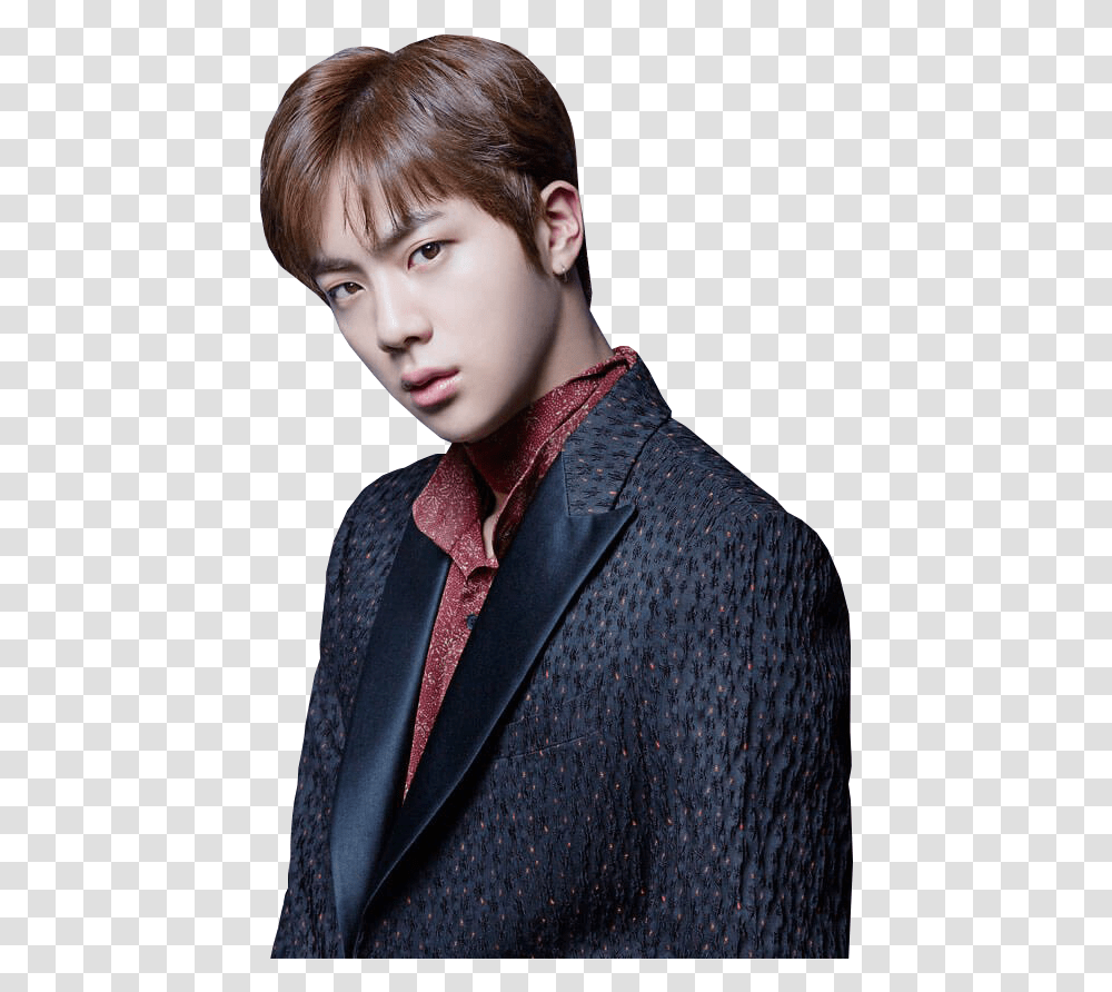 Bts Bangtan And Foto Jin Blood Sweat And Tears, Suit, Overcoat, Person Transparent Png
