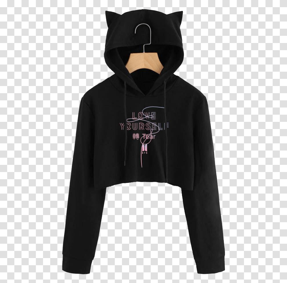 Bts Black Hoodies To Design, Apparel, Sweatshirt, Sweater Transparent Png