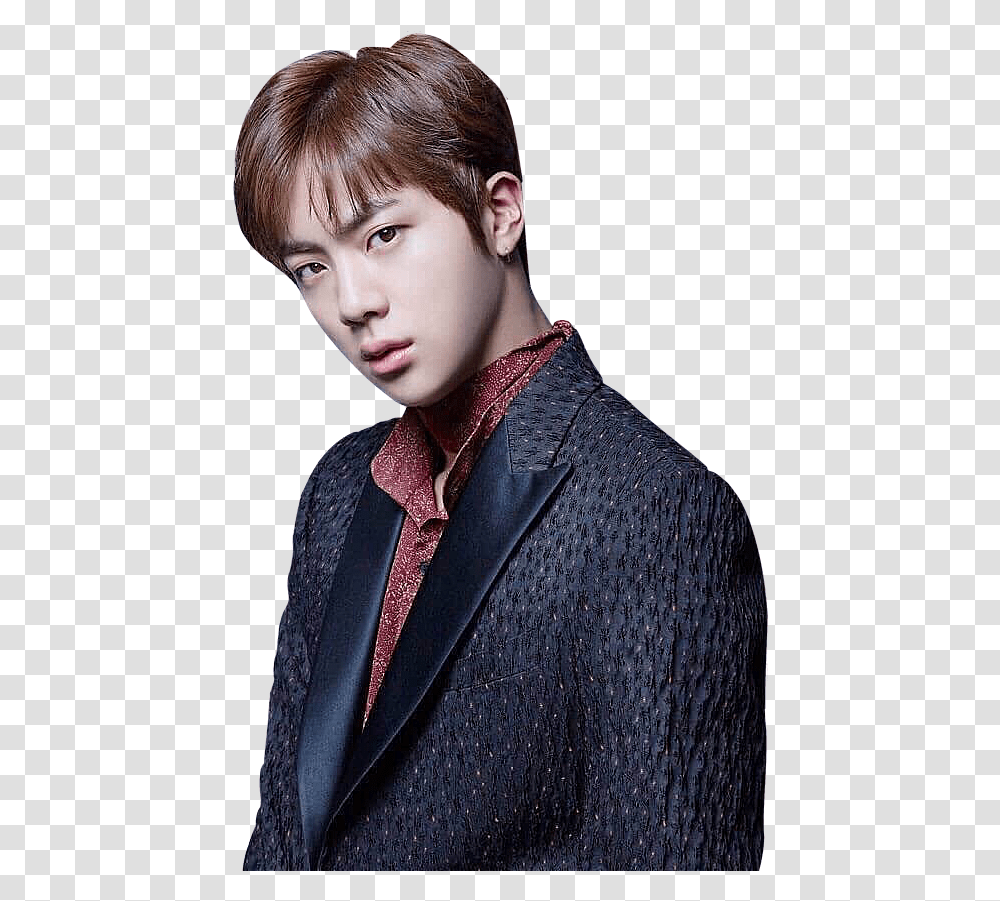 Bts Blood Sweat And Tears Japanese Jin Download Jin Blood Sweat And Tears, Person, Human, Face, Suit Transparent Png