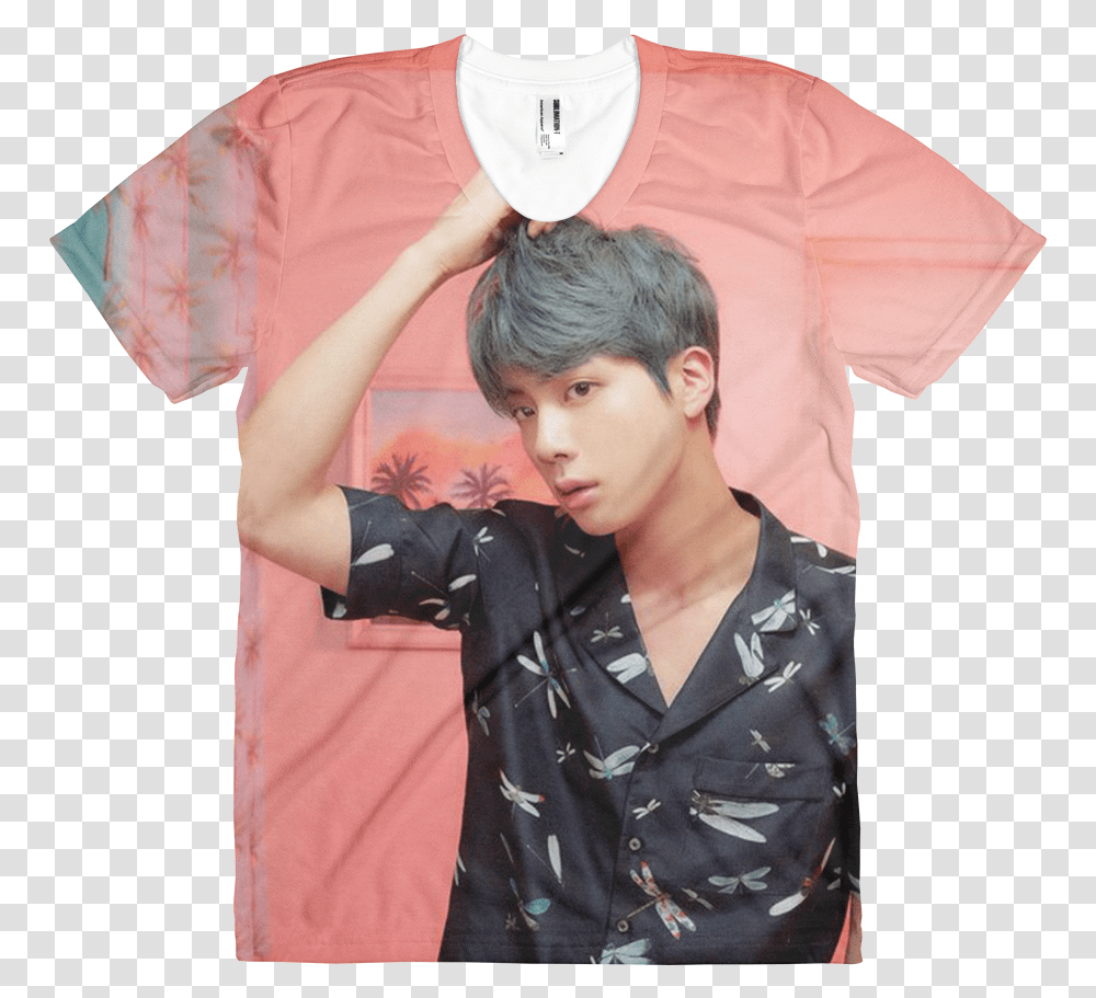 Bts Boy With Luv Jin, Sleeve, Person, T-Shirt Transparent Png