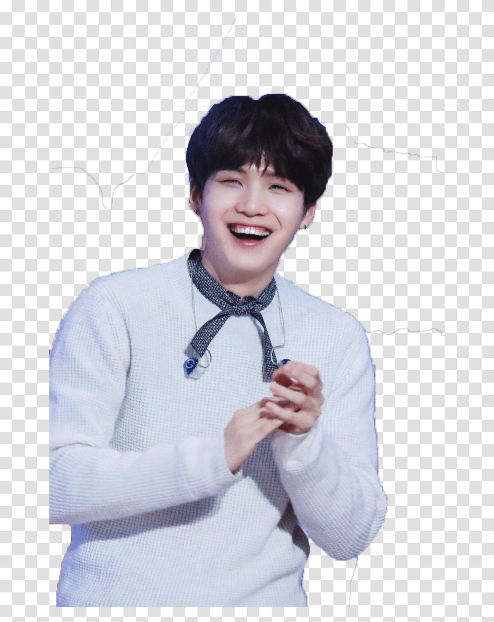 Bts Bts And Suga Image Bts Smiling And Laughing, Shirt, Person, Tie Transparent Png