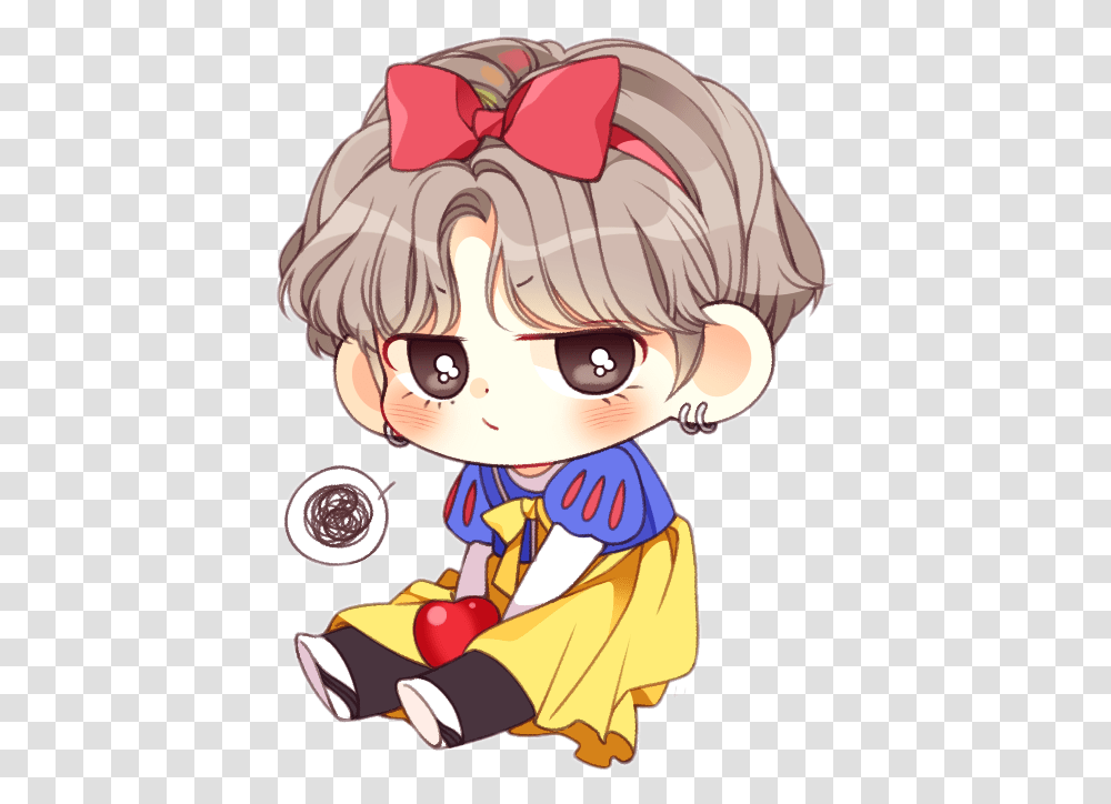 Bts Chibi Cute V Cartoon Bts Anime Drawings, Comics, Book, Manga, Toy Transparent Png