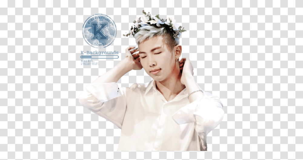 Bts Explore Tumblr Posts And Blogs Tumgir Rap Monster Flower Crowns, Person, Blonde, Woman, Girl Transparent Png