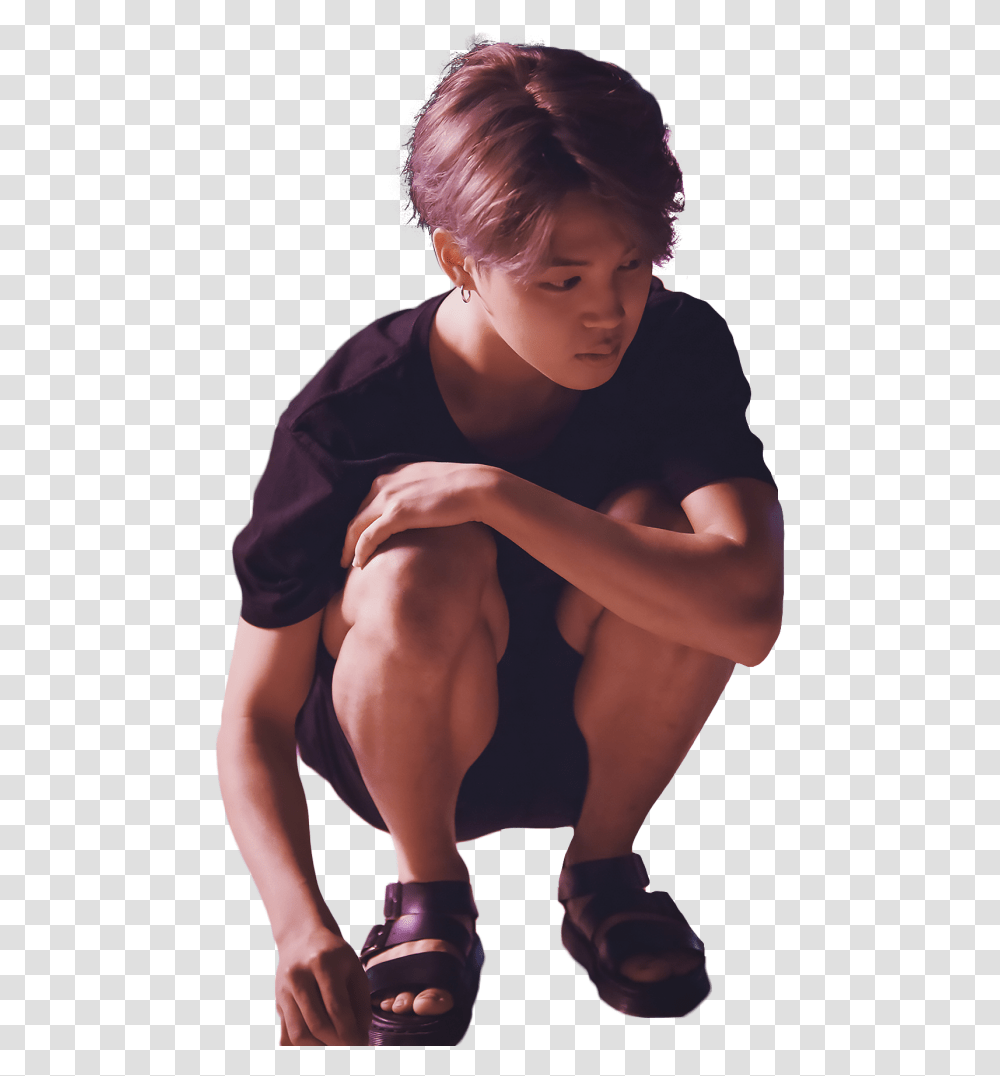 Bts Jimin And Kpop Image Jimin Muscles Are Leg, Person, Sleeve, Shoe Transparent Png