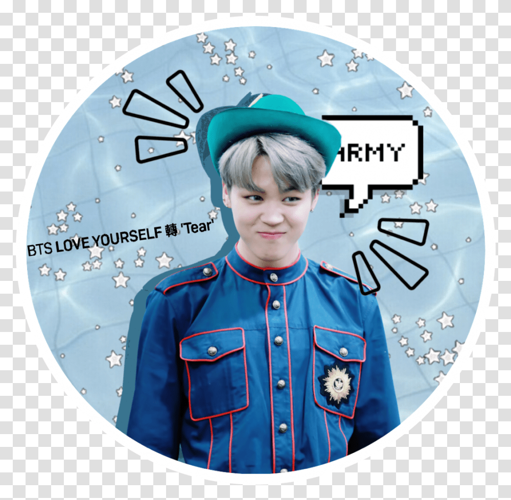 Bts Jimin Icon Icons Like4like Sticker Happy, Person, Military Uniform, Face, Female Transparent Png