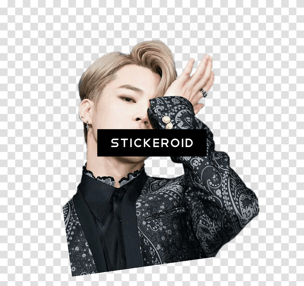 Bts Jimin Posing Jimin Bts In Blood Sweat And Tears, Person, Face, Poster, Advertisement Transparent Png