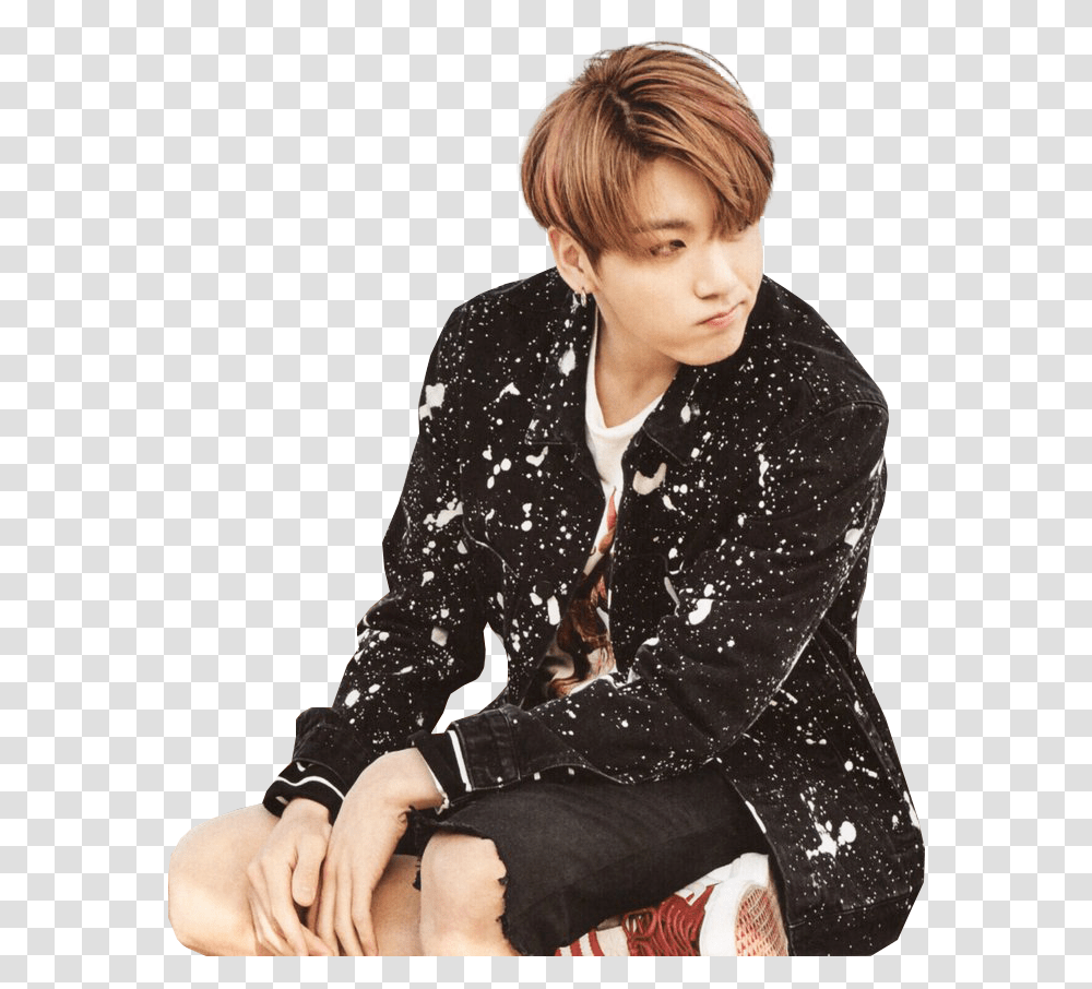 Bts Jungkook Jungkook Photoshoot You Never Walk Alone Alone, Sleeve, Long Sleeve, Person Transparent Png