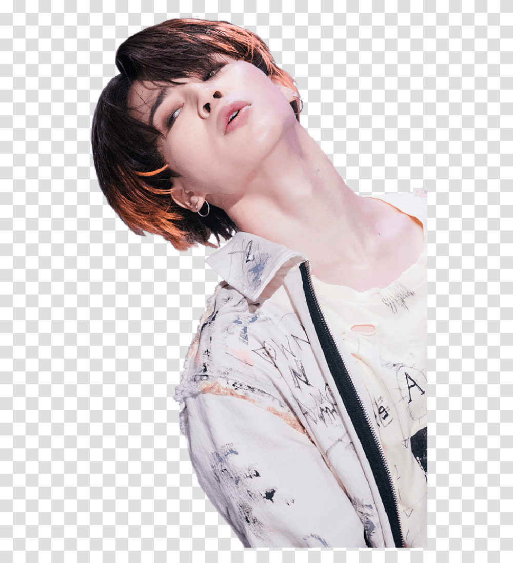 Bts Kpop Loveyourselftear Chimchim Bts Fake Love Dispatch Jimin, Clothing, Person, Face, Leisure Activities Transparent Png