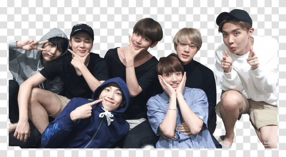 Bts, Person, People, Sitting Transparent Png