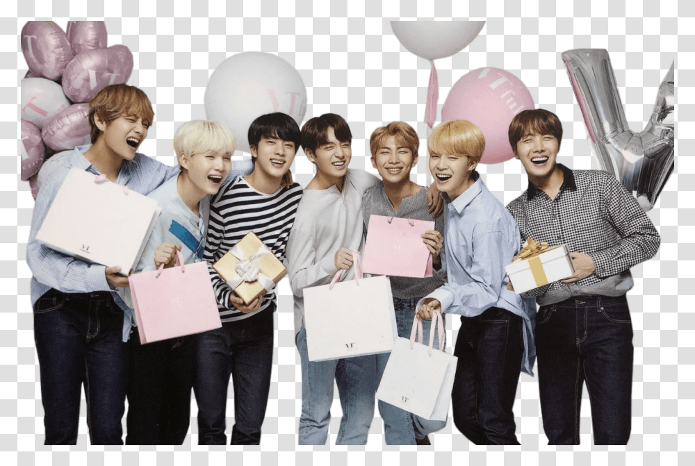 Bts Pngs Pngs For Wattpad And Pngs For Edits Happy New Year Bts, Person, Human, Ball, Balloon Transparent Png
