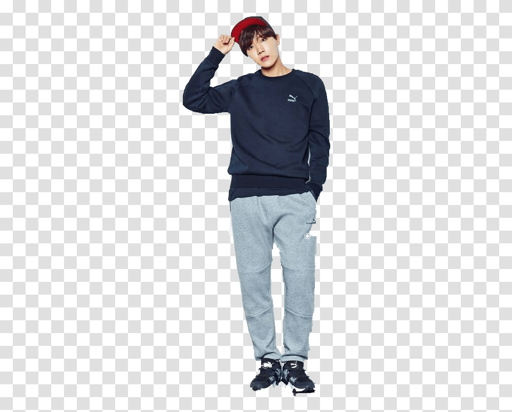 Bts Puma Photoshoot Pngs Bts Jhope Whole Body, Pants, Apparel, Sleeve Transparent Png
