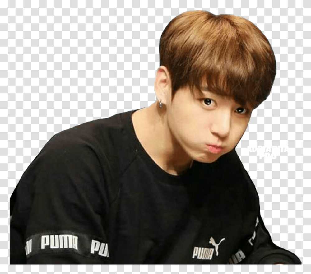 Bts Stickers Download Bts Jungkook, Person, Human, Crowd, Face Transparent Png