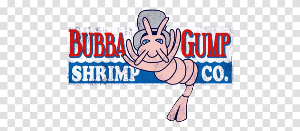 Bubba Gump Shrimp, Label, Sticker, Leisure Activities Transparent Png