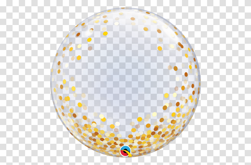 Bubble Balloon Gold Confetti, Sphere, Paper Transparent Png