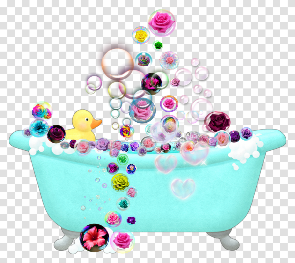Bubble Bath Bubbles Splash Tub Sticker By Precious Colorful Bubbles, Birthday Cake, Animal, Porcelain, Art Transparent Png