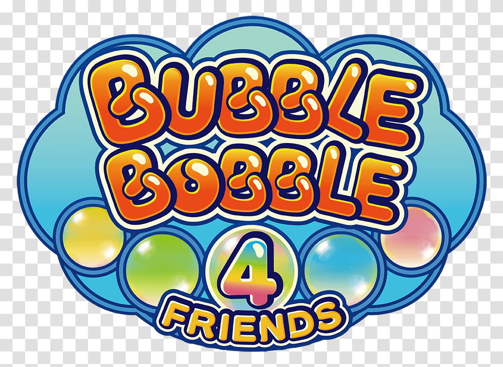 Bubble Bobble 4 Friends Logo, Food, Crowd, Alphabet Transparent Png