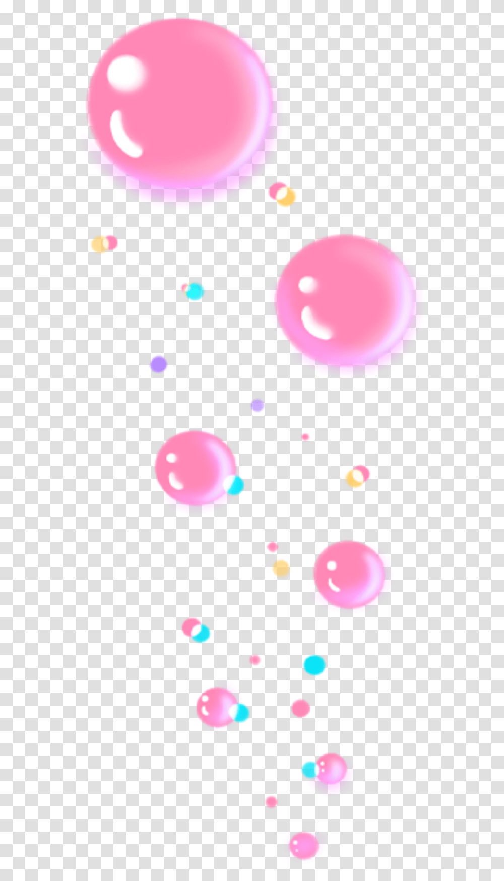 Bubble Bubbles Lighting Colorful Rainbow Blingbling Bubbles Animation, Confetti Transparent Png