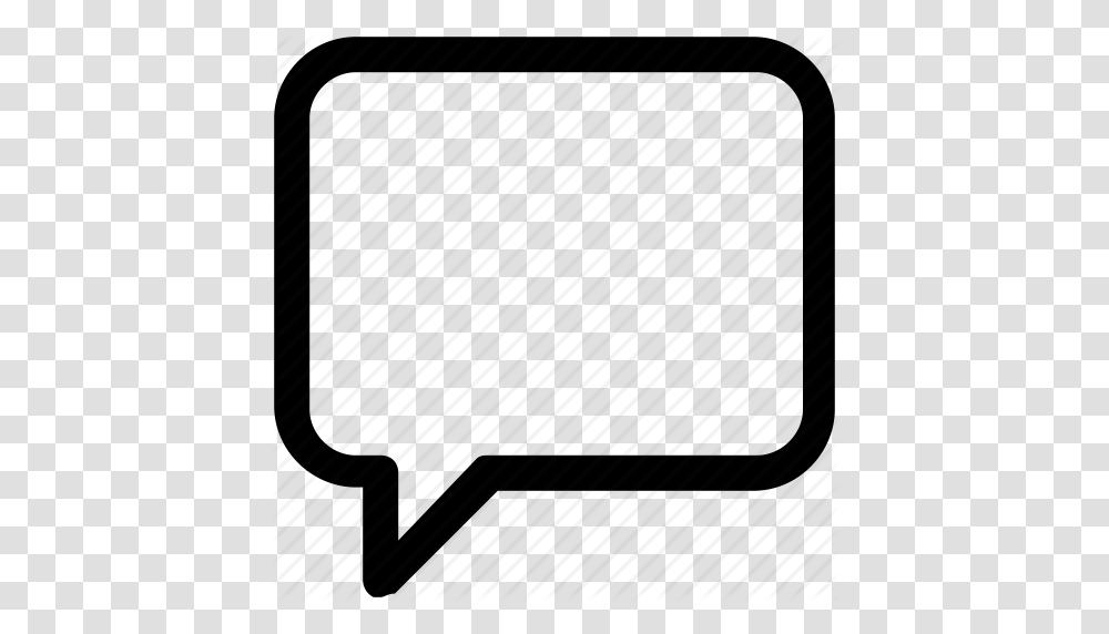 Bubble Chat Box Chatting Sign Talk Icon, Rug, Gray Transparent Png