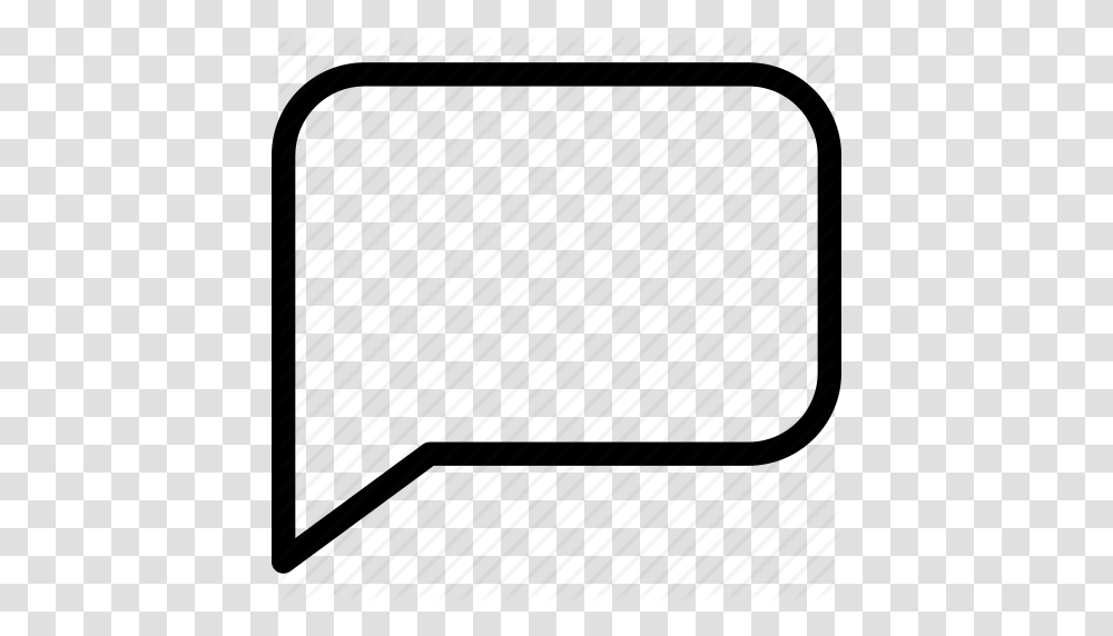 Bubble Chat Comment Communication Creative Grid Line, Rug Transparent Png