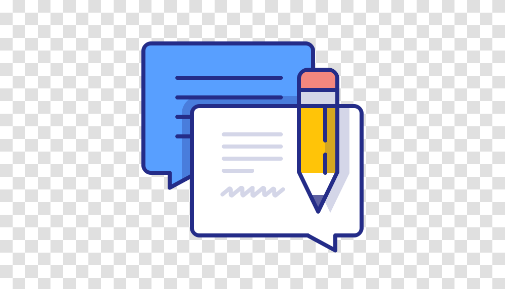 Bubble Chat Feedback Message Pencil Support Talk Icon, Mailbox, Letterbox, Envelope Transparent Png
