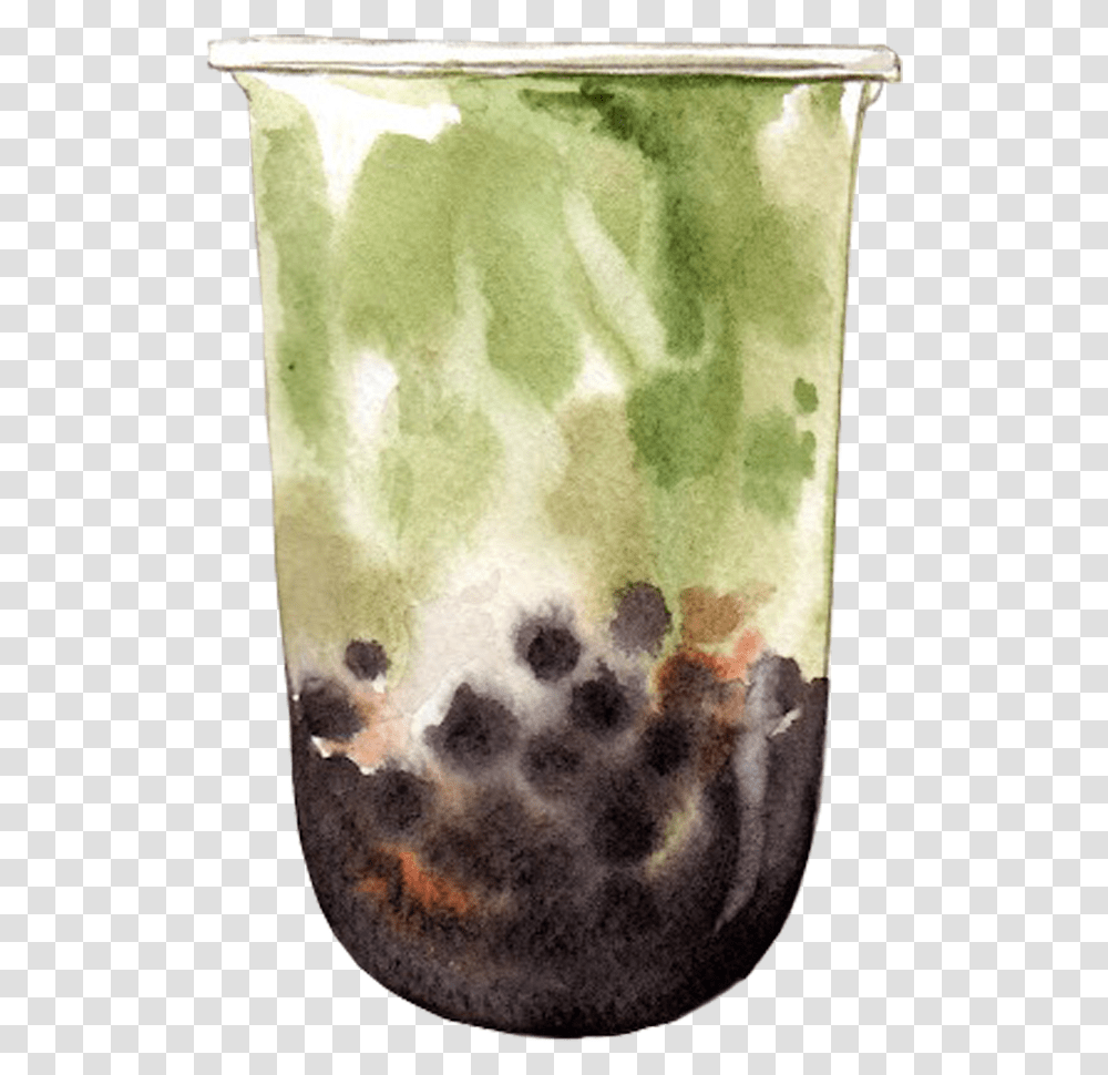 Bubble Green Tea Watercolor By We Studio Bubble Green Tea, Mold, Rug, Pottery, Vase Transparent Png