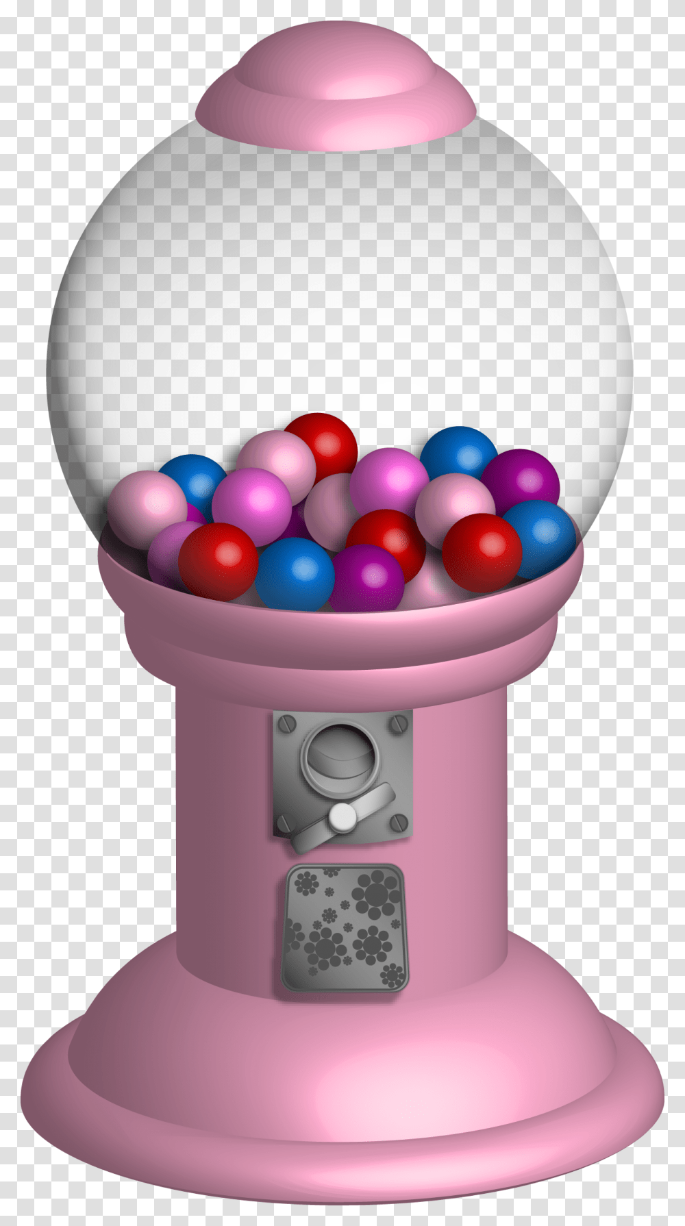 Bubble Gum Machine Clipart Download Pink Bubble Gum Machine, Birthday Cake, Dessert, Food, Balloon Transparent Png