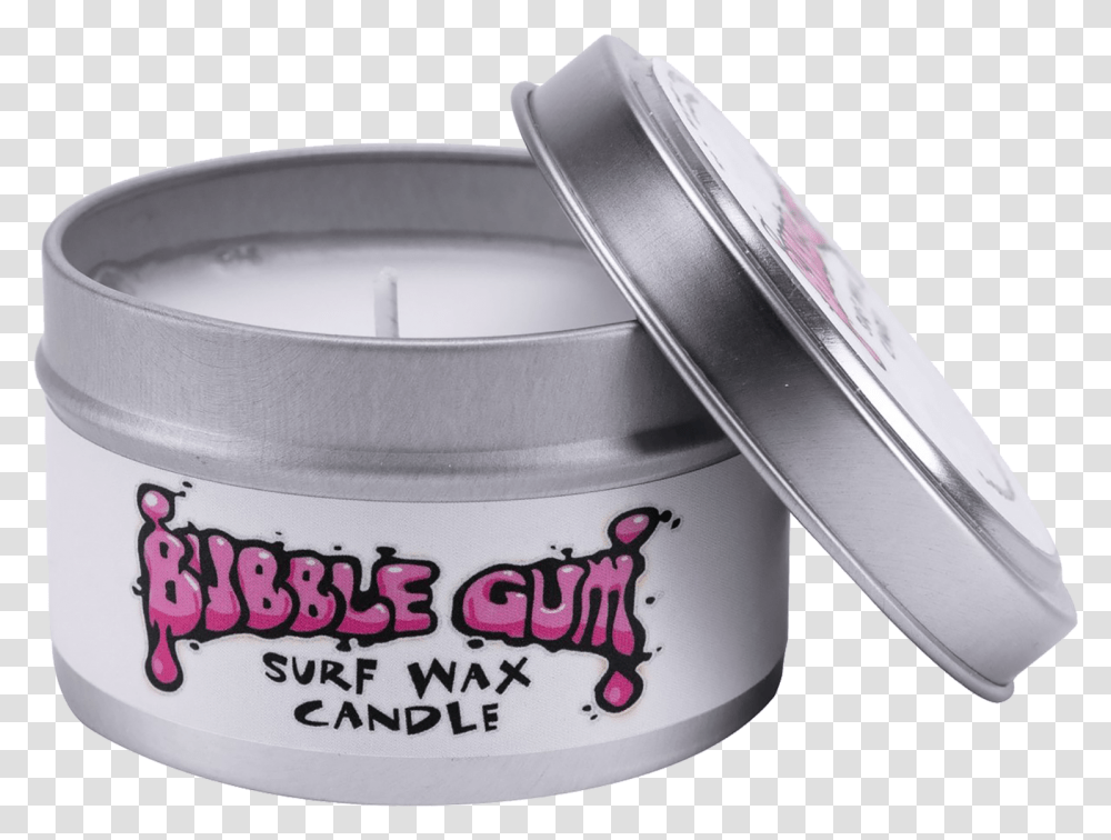 Bubble Gum Travel Tin Wax Candle Bubble Gum Surf Wax, Aluminium, Bowl Transparent Png