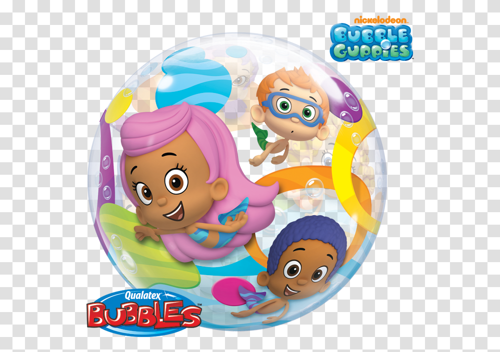Bubble Guppies Balloon Bubble Guppies, Sweets, Food, Confectionery, Doll Transparent Png