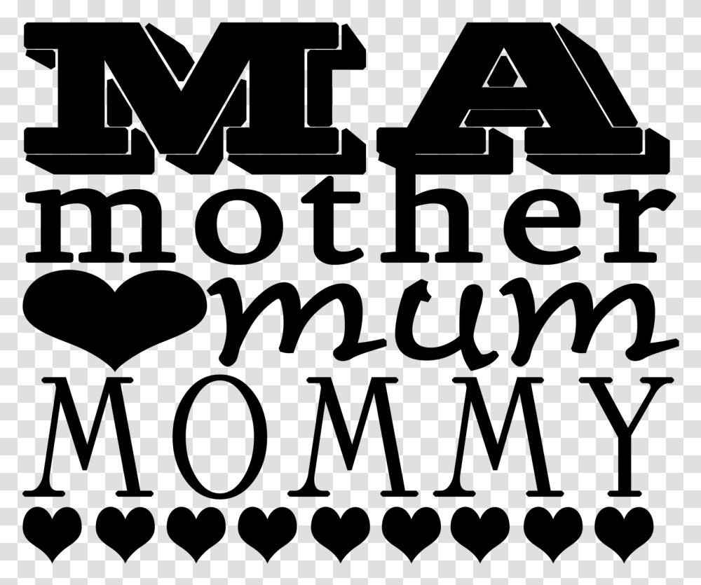 Bubble Letter Happy Mother's Day Download, Gray, World Of Warcraft Transparent Png