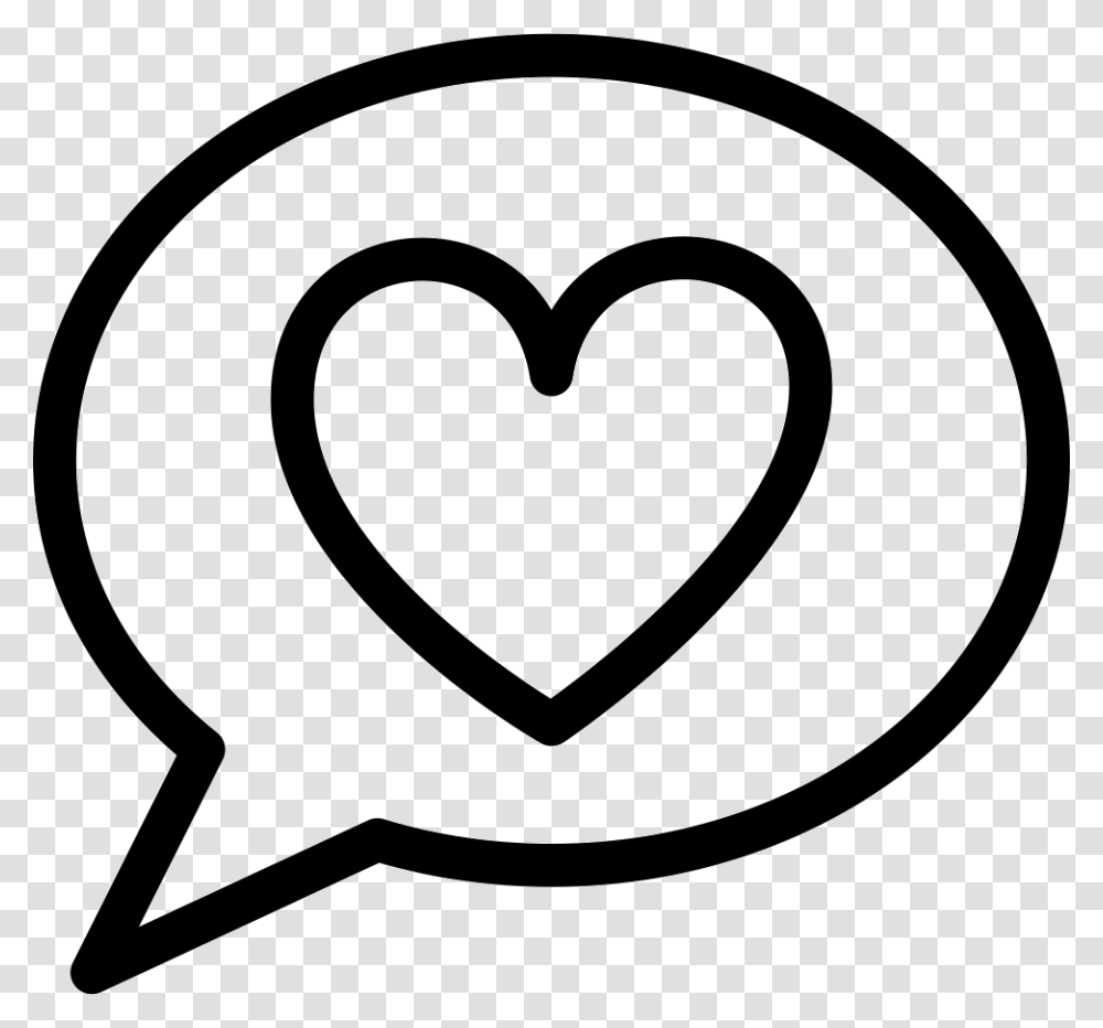 Bubble Love Streamline Talk Comments Heart Speech Bubble, Rug, Stencil Transparent Png
