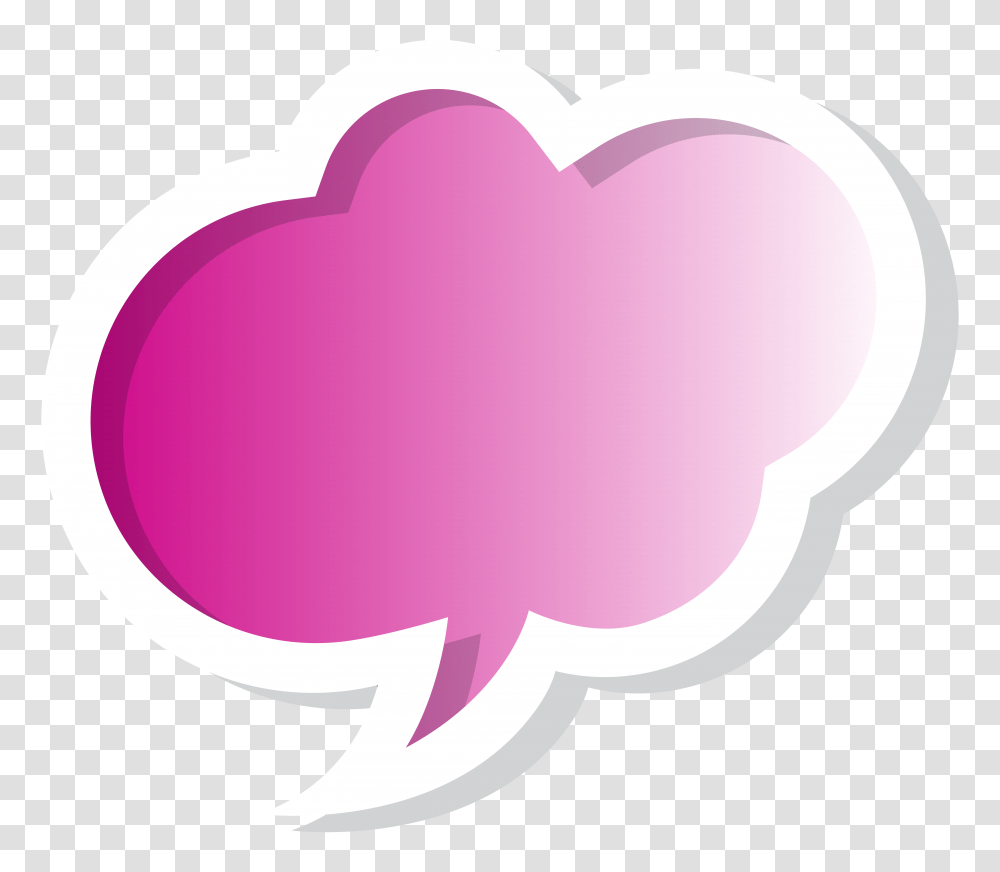 Bubble Speech Cloud Pink Clip Art Gallery, Balloon, Heart Transparent Png