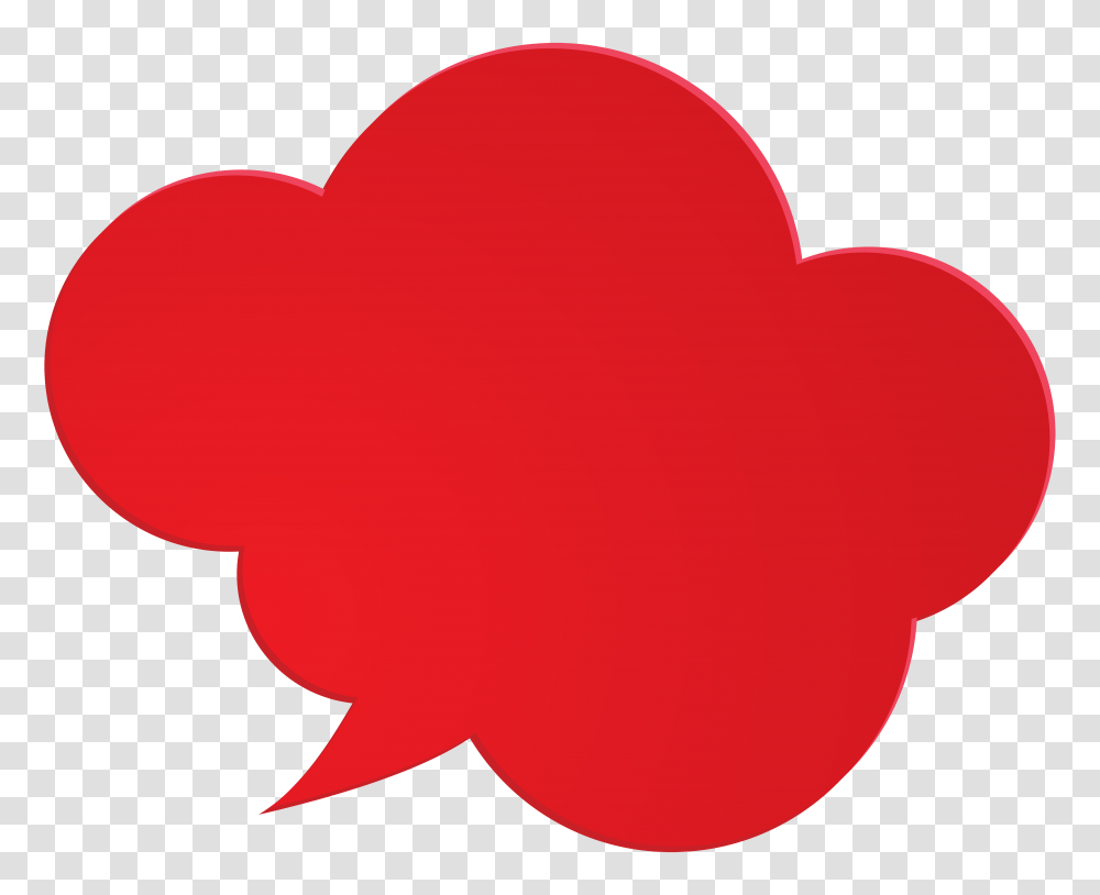 Bubble Speech Red Clip Art, Heart, Animal, Food, Cupid Transparent Png