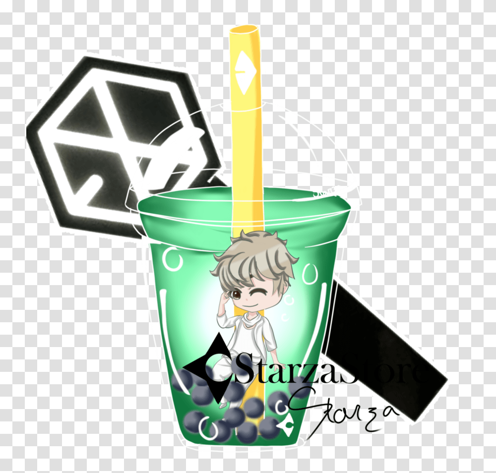 Bubble Tea Baekhyun, Bucket Transparent Png