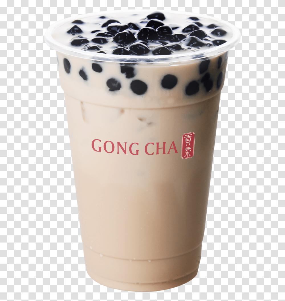 Bubble Tea Gong Cha Pearl Milk Tea, Beverage, Juice, Dessert, Food Transparent Png