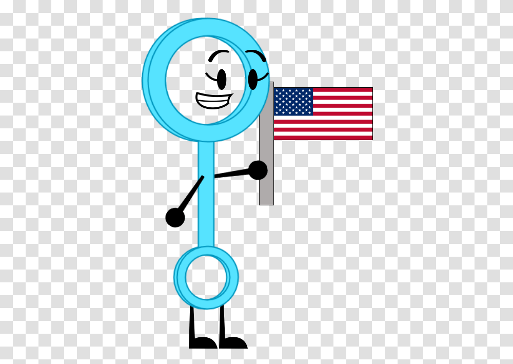 Bubble Wand Holding The U S Flag, Key, American Flag, Security Transparent Png