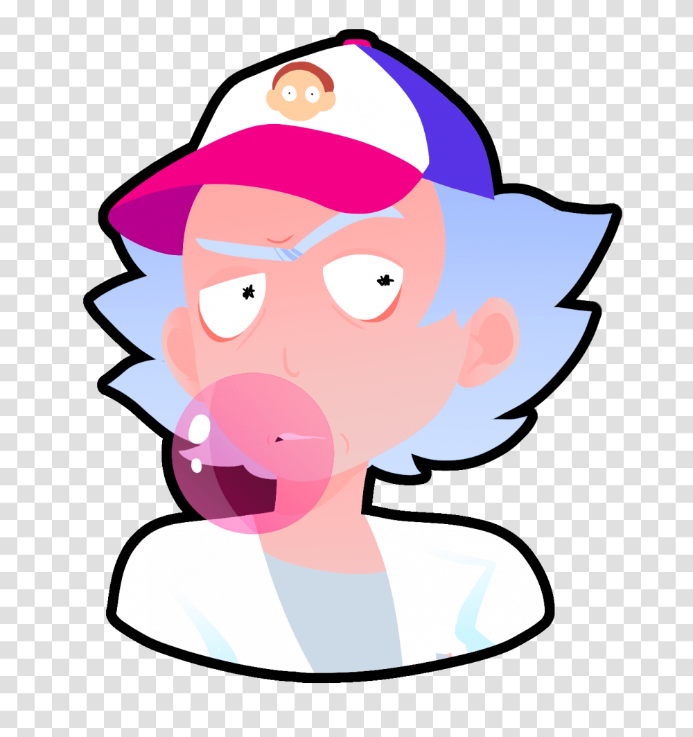 Bubblegum Rick Magnet Sodastrawberry Tictail, Head, Label, Outdoors Transparent Png