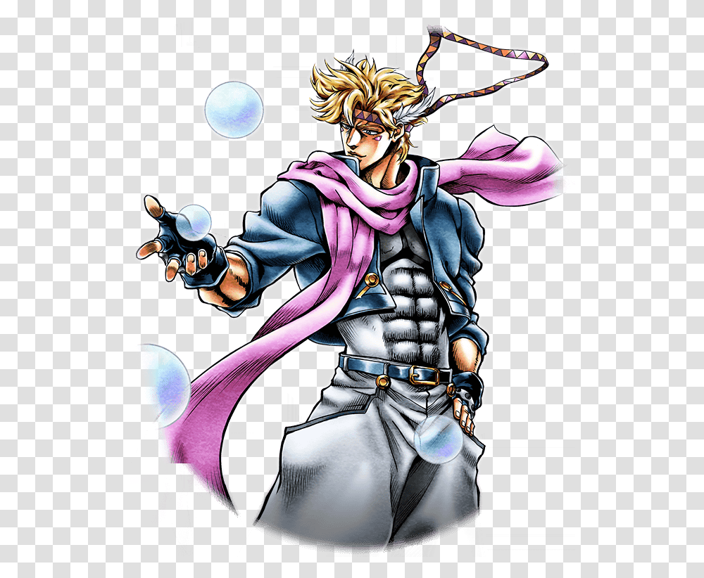 Bubbles Caesar Zeppeli Official Art, Comics, Book, Manga, Person Transparent Png